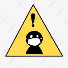 Please Wear A Mask Warning Sign Illustration Warning Clipart Golden Warning Sign Please Wear A Warning Sign Png Transparent Clipart Image And Psd File For Fr Simpsons Art Illustration Mask