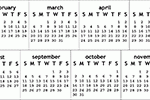 Using a calendar is amongst the most significant methods in handling your time. 2021 Black White Monitor Strip Calendars 1 Inch High