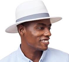 Pineapple&Star Sun Straw Fedora Beach Hat Fine Braid UPF 50+ Unisex, Cannes  : Amazon.de: Fashion