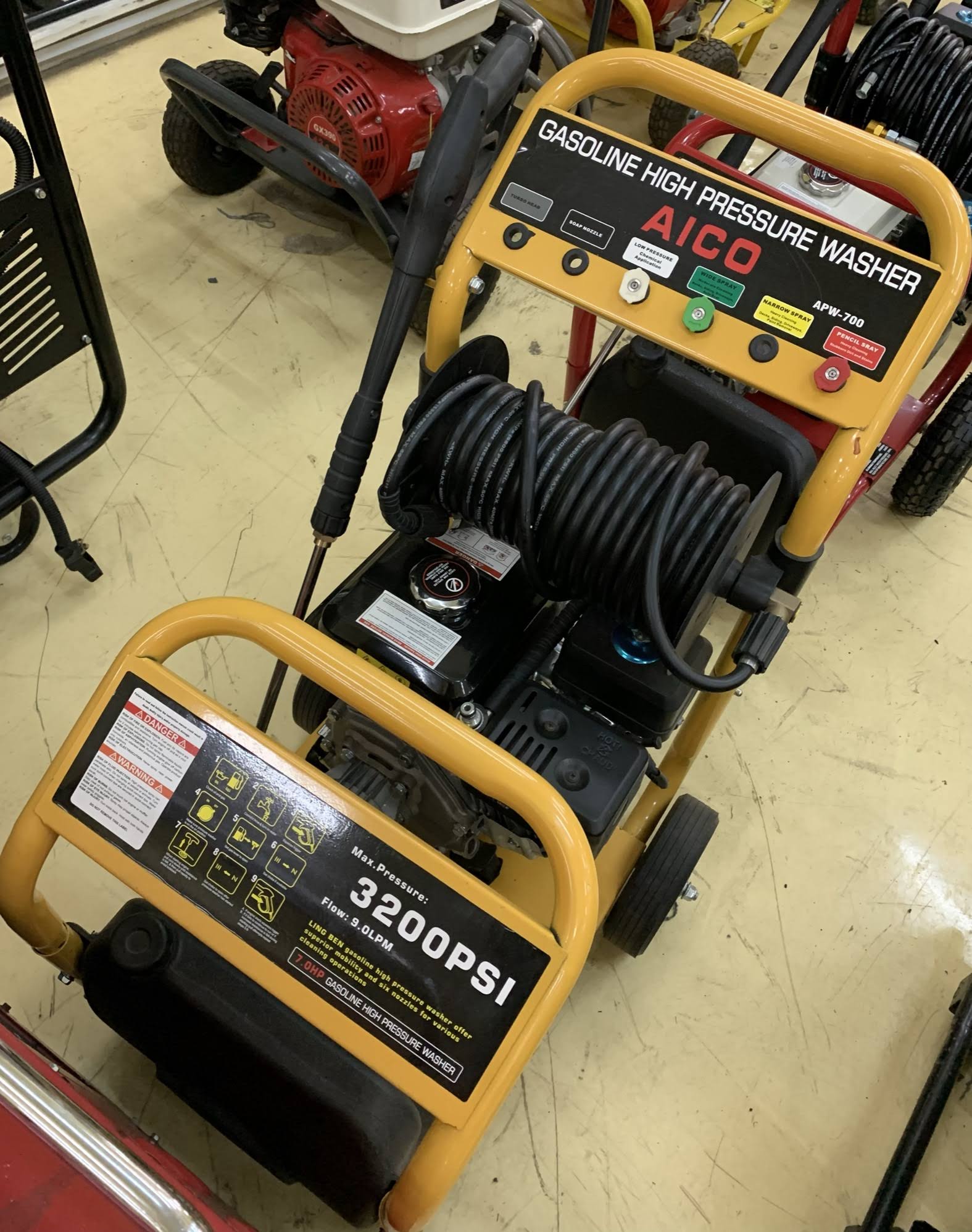 Aico 3200Psi Petrol high Car wash Machine with Soap tank