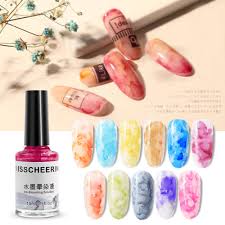 15 Ml Marmuru Atrament Lakier Do Paznokci 12 Kolorow Wzor Akwarela