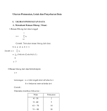 Untuk contoh kasus di atas, bentuk tabelnya seperti pada gambar …a. Contoh Soal Dan Jawaban Ukuran Penyebaran Data Soal Kelasmu