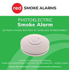 This product is powered by a lithium. Red Smoke Alarms R10rf 10 Year Photoelectric Rf Wireless Smoke Alarm 10 Year Sealed Lithium Batt