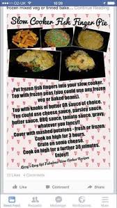 Slow Cooker Fish Finger Pie Fish Finger Slow Cooker Slow Cooker Recipes