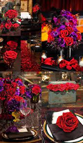 50 Fabulous Wedding Flower Ideas Modwedding Purple Wedding Decorations Wedding Colors Red Floral Themed Wedding