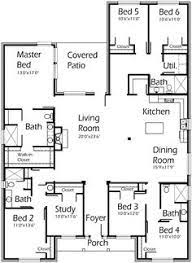 A floor plan with open living area. 6 Bedroom House Plans Luxury Novocom Top