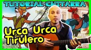 Il singolo ha visto la partecipazione alla parte vocale della cantante italiana giusy ferreri e del cantante giamaicano sean kingston. Chords For Urca Urca Tirulero Robin Hood Tutorial Chitarra Canzoni Disney Il Cantagallo