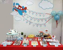 Airplane themed birthday party decorations. 16 Ideas For Birthday Party Boy Cars Baby Shower Planes Birthday Party Airplane Birthday Party Decorations Boy Birthday Parties