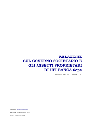 Società per azioni sede legale: Https Www Borsaitaliana It Comitato Corporate Governance Documenti Ubibancagovernance Pdf