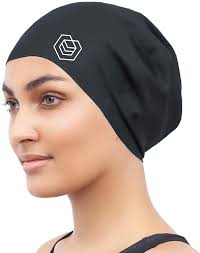 Omid swim cap for long hair premium silicone swimming caps for women bubble crepe to reduce warer drag. Swimming Cap For Long Hair Women Silicone Waterproof Swim Cap Keep Average Large Head Dry With Thick Curly And Braided Hair Black Swimming Water Sports