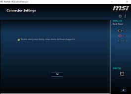 You can easily know what have hidden in its audio manager without even entering the password, even if anybody know how to view the stuff without . Realtek Hd Audio Manager 7 1 Surround Sound Not Working Only Microsoft Community