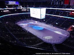 amalie arena view from upper level 312 vivid seats