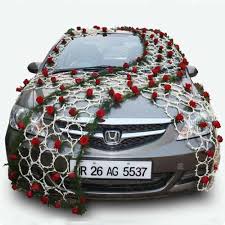 Wedding Car Decoration Wedding Car Decorations Car Decor Bridal Car