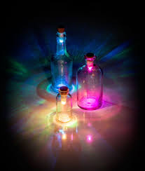 Usb Rechargeable Multi Coloured Led Bottle Light