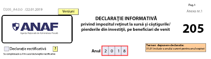 Un pfa cu norma de venit, cu activitatea suspendata pentru intreg anul 2019. Saga Software D205 Saga Software
