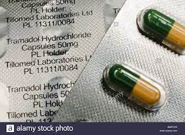 Blister Mit Tramadol Hydrochlorid Kapseln 50 Mg Aus Tillomed Laboratories Ltd Stockfotografie Alamy