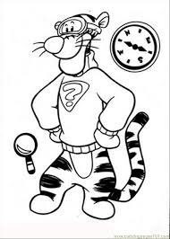 He's so full of energy and joy. Coloring Pages Tigger Coloring Home