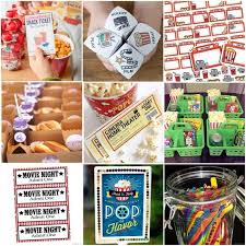 Make your outdoor movie night a party to remember with these tips covering food, drinks, decorations and more! How To Plan A Family Movie Night With Free Printables Bren Did