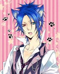 Anime Boy Neko Blue Hair Anime Neko Neko Boy Anime