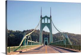 It's name is very fitting. St Johns Bridge Portland Oregon Wall Art Canvas Prints Framed Prints Wall Peels Great Big Canvas