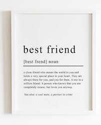 Best Friend Print Unique Friendship Gifts Best Friend Gift Christmas 21st Birthday Gift For Best Friend Unique Gifts For Friends 21st Birthday Gifts For Best Friends Birthday Gifts For Best Friend