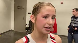 Madalyn Dolliver after Pender's first round state tournament win