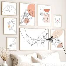 Abstract Girl Orange Vintage Scandinavian Wall Art Canvas Painting Nor Sallyhomey Life S Beaut Scandinavian Wall Art Wall Art Canvas Painting Canvas Wall Art