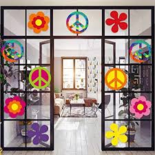 Five quick tips regarding 80s theme party decorations. Buy 20 Pieces 60 S Party Cutout 60 S Groovy Party Cut Outs Decoration Retro Flower Cutouts Peace Sign Cutouts With Glue Point Dots For 60 S Theme Party Decorations 7 9 X 7 9 Inch Online In