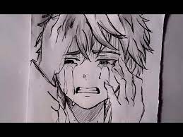 Thanks for watching please rate comment and subscribe. á´´á´° Easy How To Draw An Anime Male Manga Crying Sad Youtube
