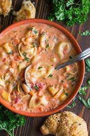 Tuscan Tortellini Soup With Spinach And White Beans Recipe Tortellini Soup Recipe Tortellini Soup Tortellini Recipes
