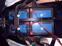 If you wire all the battery negatives together, and all the battery's positives together, you will only get 12 volts, but at 4 times the current (amperage). Battery Chargers Zenid S Ego Scoota Blog