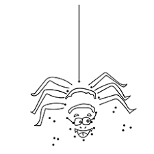 Cute spider on the web. Top 10 Free Printable Spider Coloring Pages Online