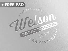 Free Download Metallic Silver Logo Mockup Logo Mockup Logo Mockups Psd Free Mockup Logo
