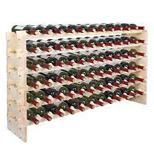 Jura modular wine cabinet with angular storage: Smartxchoices Stackable Modular Wine Rack Floor Wine Storage Stand Wooden Wine Holder Display Shelves 72 Slots Wobble Free Solid Wood Free Standing Six Tier 72 Bottle Capacity Wood Buy Online In Dominica At Dominica Desertcart Com