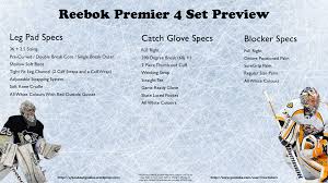 Reebok Premier 4 Preview Syko About Goalies