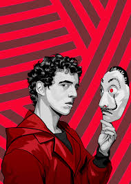 La Casa De Papel Rio Poster Print By Paul Draw Displate In 2020 Cool Wallpapers For Girls Print Artist Poster Prints