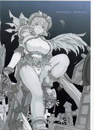 閲覧注意】無慈悲な神罰を執行した天使に復讐する人間たち。天使を断頭台に拘束し陵辱の限りを尽くす…【クイーンズブレイドエロ漫画】 | ぶひドウ！ エロ漫画 同人誌