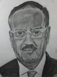 Secretary kerry poses for a photo with indian national security advisor doval by u.s. Ajit Doval Portrait Portrait Drawing Portrait Sketches Realistic Drawings