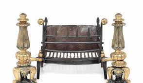 A LATE VICTORIAN POLISHED STEEL AND WROUGHT-IRON FIREGRATE, BY THOMAS ELSEY,  CIRCA 1890, IN THE MANNER OF THOMAS CHIPPENDALE