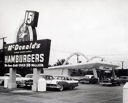 Mcdonald S 1958 Mcdonald S Restaurant The Good Old Days Mcdonalds