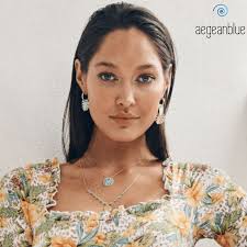 aegeanblue clover cross necklace handcrafted in 925 sterling silver an