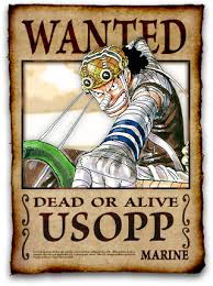 Poster buronan robin ketika dia masih kecil. One Piece Sogeking Bounty
