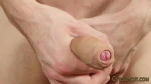 Skinny uncircumcised teen twink tugs