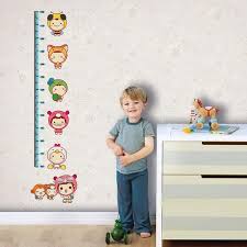 Us 1 99 50 Off 180cm Carton Animal Lovely Children Baby Height Growth Chart Measure Wall Stickers For Nursery Decals Home Decoration In Wall