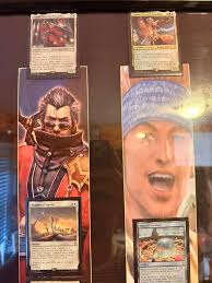 Final Fantasy inspired Magic: The Gathering wall hang project