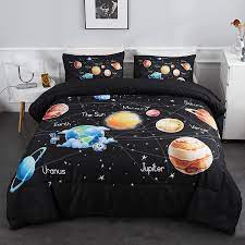 Buy Ylehoc Solar System Comforter Set Twin Outer Space Bedding Set 3 Pieces 1 Universe Planets Theme Comforter And 2 Pillow Cases For Boys Kids Ultra Soft Microfiber All Seasons For Bedroom Sofa