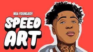 Nba youngboy god please mixtape cd sealed front back artwork 2018 ebay. Cartoon Speedart Nba Youngboy Youtube