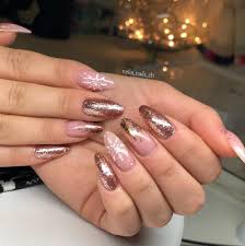 Pink And Gold Christmas Nails Xmas Nails Christmas Nails Acrylic Christmas Nails