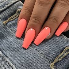 Coral nail design, glitter nail coral spring, pink shellac nails design, pink shellac nail gel. 34 Popular Coral Nail Designs Summer Nails Colors Summer Nails Colors Designs Summer Nails