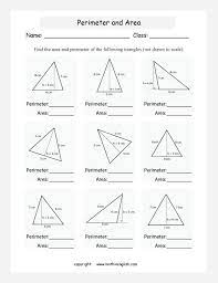 Area Of A Triangle Worksheets 7th Grade Click On The Sample Worksheet Above For Download And Printing Triangle Worksheet Area Worksheets Area And Perimeter